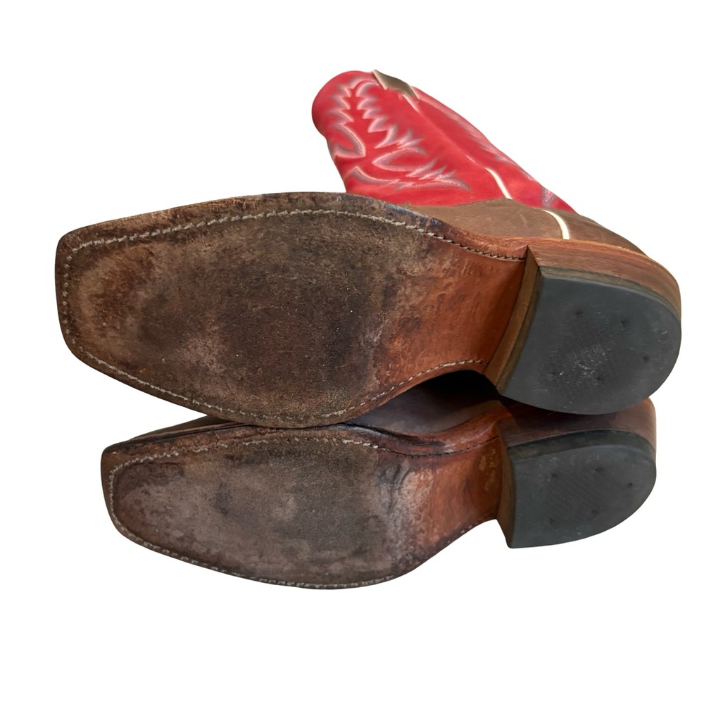 Justin Bent Rail BRL314 Square Toe Western Boots, Sz 6.5 C (also fits Sz 7B) - Picture 15 of 16